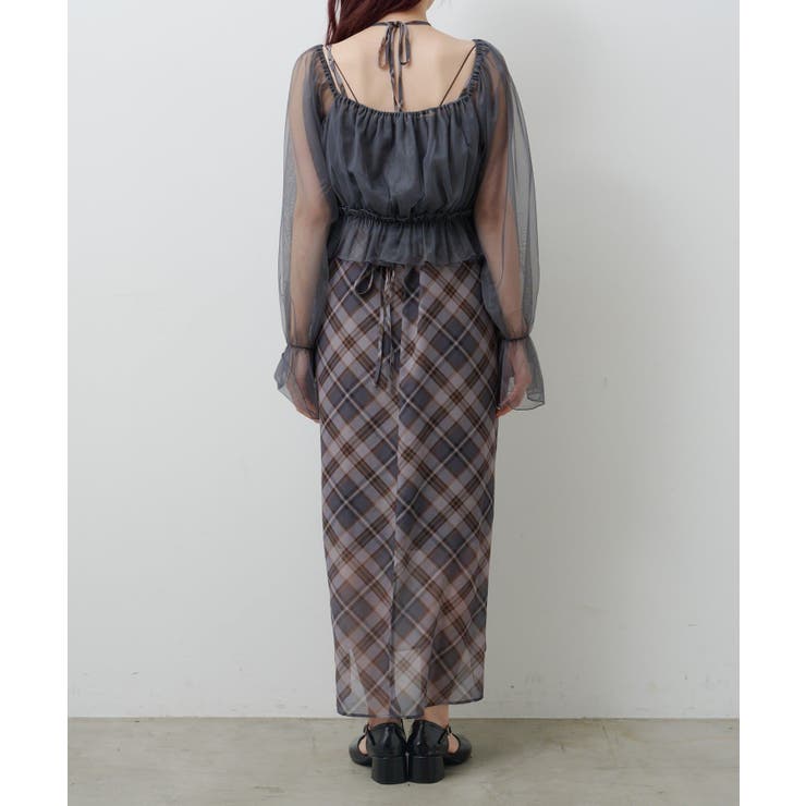 【Kastane】ペプラムチュール×レースアップワンピSET | PAL GROUP OUTLET | 詳細画像11 