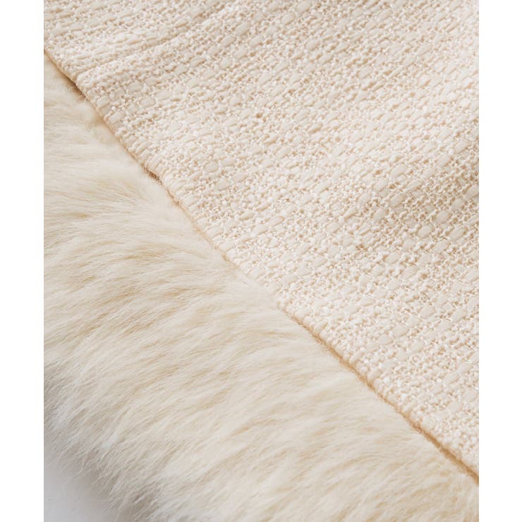 【La boutique BonBon】ファンシーツイードフェイクファー付きシ… | PAL GROUP OUTLET | 詳細画像17 