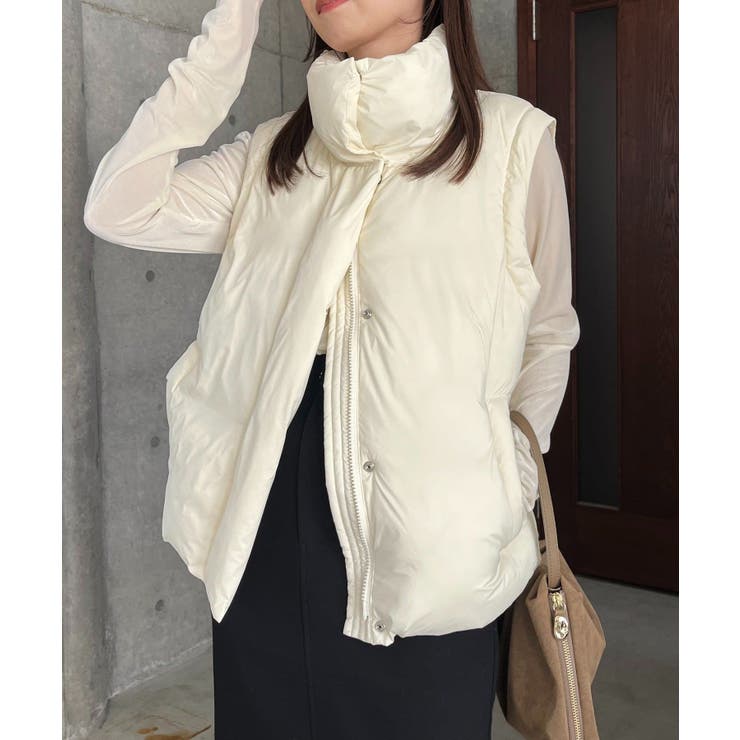 新品　CAPRICIEUX LE'MAGE 2WAY中綿パフジャケット　ベスト CAPRICIEUX LE'MAGE】2WAY中綿パフJK[品番：PALW0007702]｜PAL GROUP