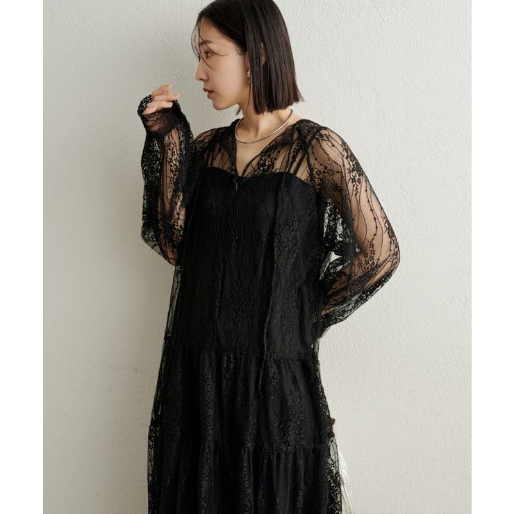 【Omekashi】シアーティアードワンピース | PAL GROUP OUTLET | 詳細画像29 