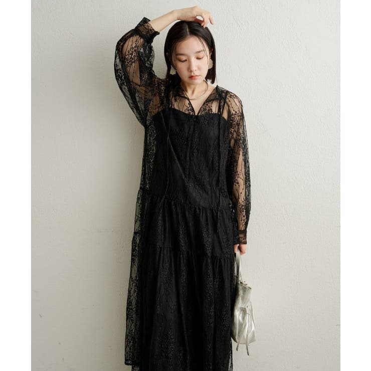 【Omekashi】シアーティアードワンピース | PAL GROUP OUTLET | 詳細画像30 