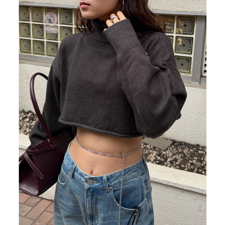 【mline】[mline]ショート タートルニット | PAL GROUP OUTLET | 詳細画像3 
