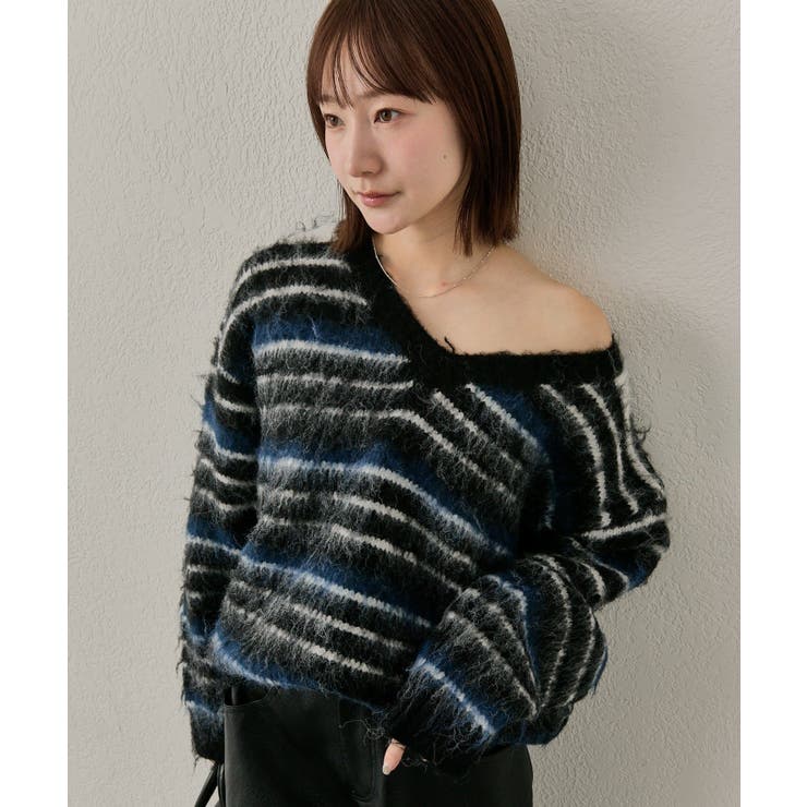 【mline】[mline]ミックスストライプニット | PAL GROUP OUTLET | 詳細画像30 