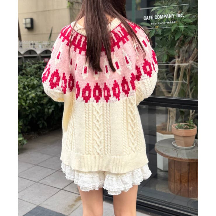 【w closet】ノルディックアランニット | PAL GROUP OUTLET | 詳細画像15 