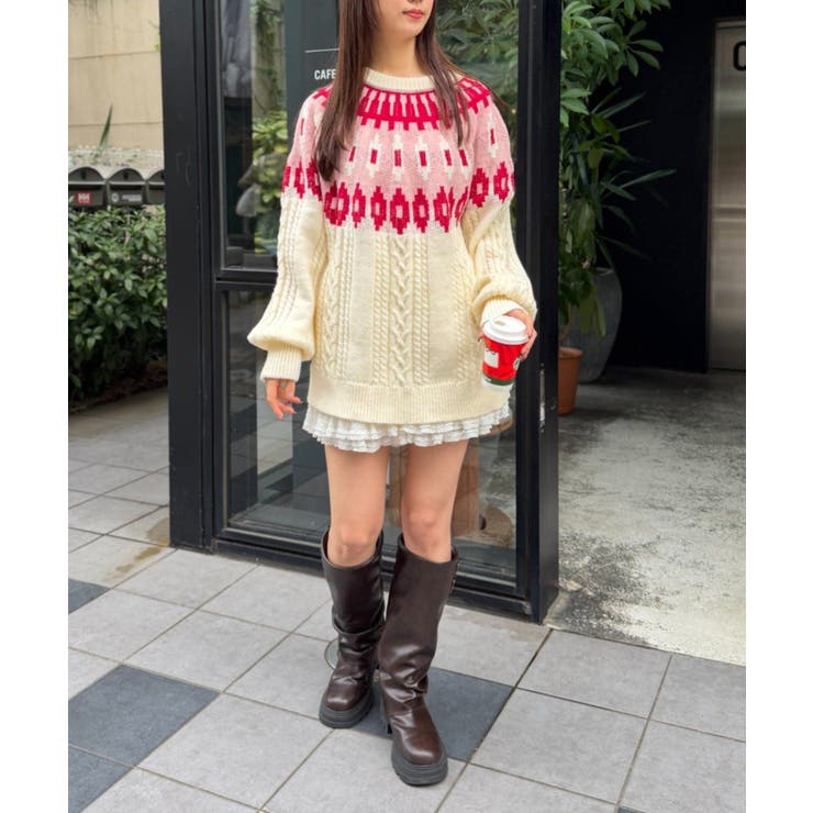 【w closet】ノルディックアランニット | PAL GROUP OUTLET | 詳細画像17 