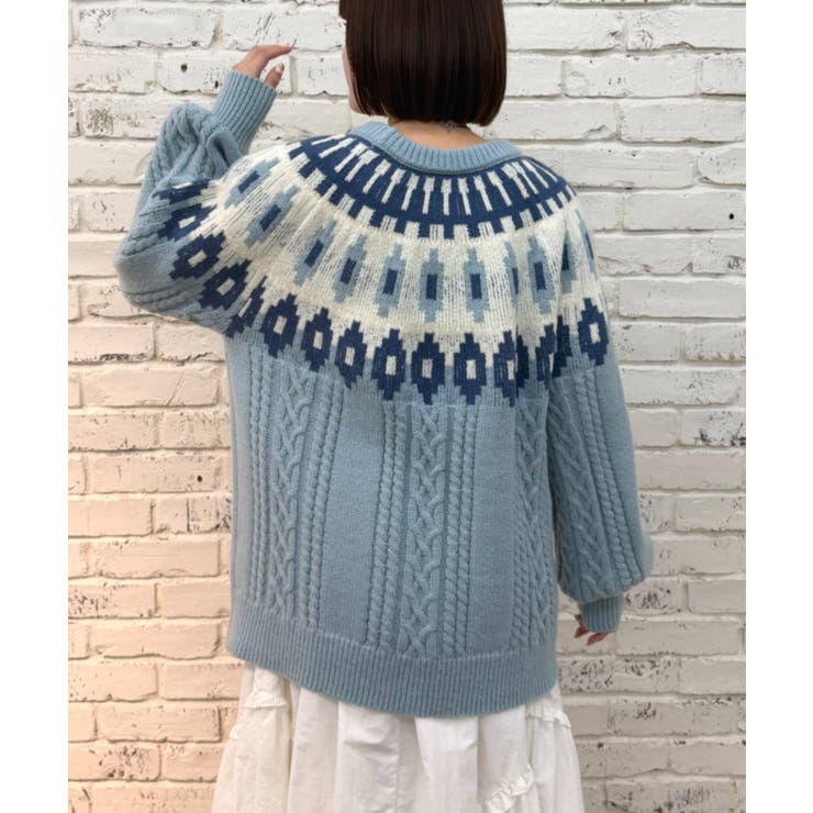 【w closet】ノルディックアランニット | PAL GROUP OUTLET | 詳細画像23 