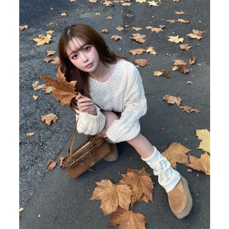 【RAY CASSIN】ケーブルルーズニット | PAL GROUP OUTLET | 詳細画像20 