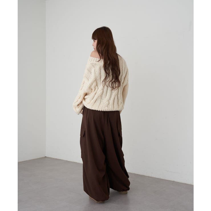 【RAY CASSIN】ケーブルルーズニット | PAL GROUP OUTLET | 詳細画像28 