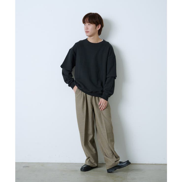 【Kastane】LAYERED SLEEVE SWEAT SHIRT | PAL GROUP OUTLET | 詳細画像6 