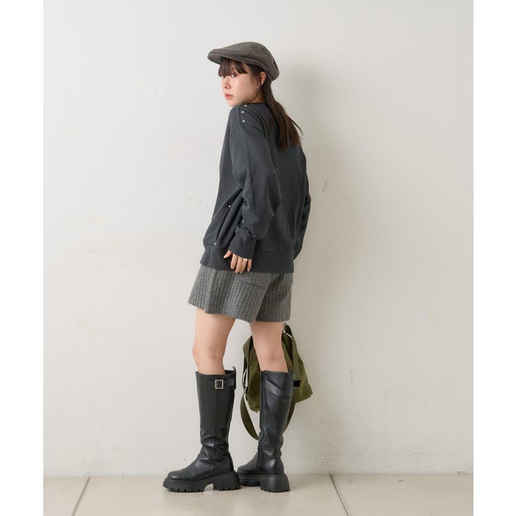 【Kastane】PIGMENT DYE STUDS SWEAT P/O | PAL GROUP OUTLET | 詳細画像11 