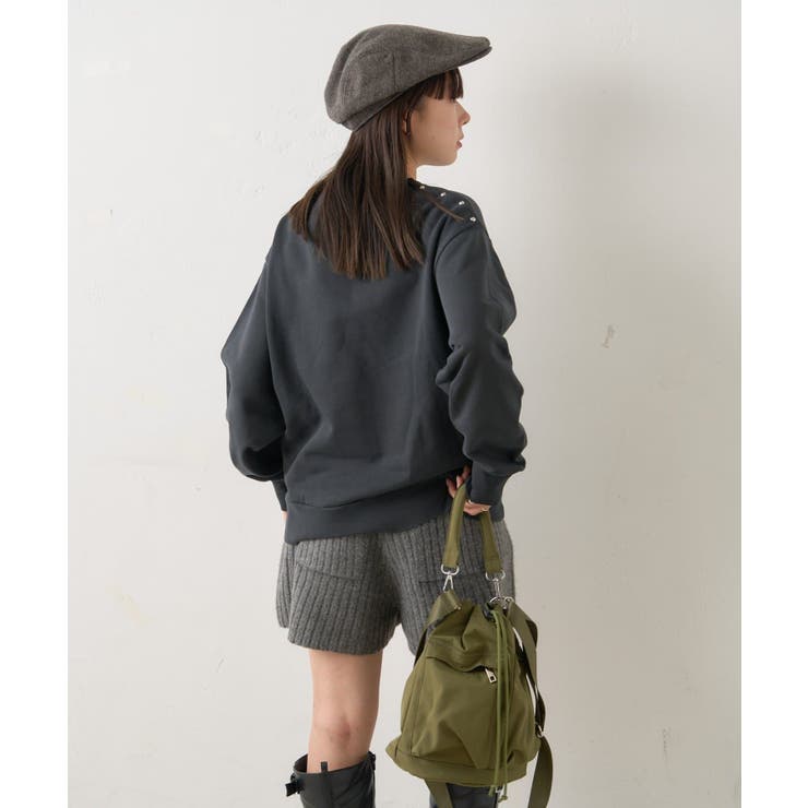 【Kastane】PIGMENT DYE STUDS SWEAT P/O | PAL GROUP OUTLET | 詳細画像6 