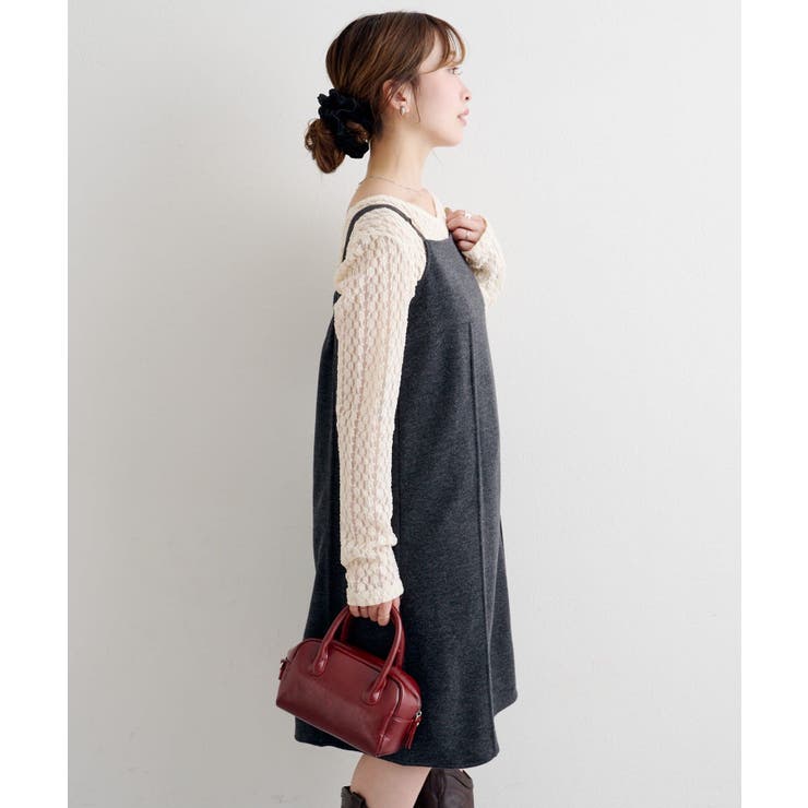 【Kastane】B ニットライクスウェットキャミワンピース | PAL GROUP OUTLET | 詳細画像13 