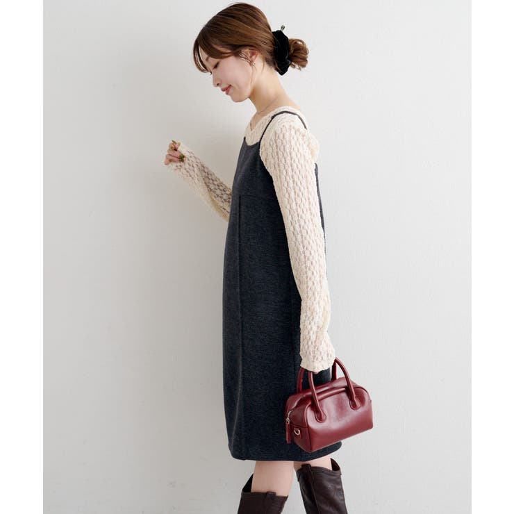 【Kastane】B ニットライクスウェットキャミワンピース | PAL GROUP OUTLET | 詳細画像14 
