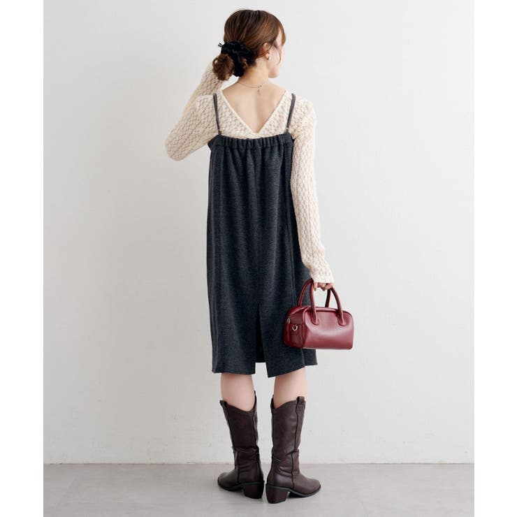 【Kastane】B ニットライクスウェットキャミワンピース | PAL GROUP OUTLET | 詳細画像18 