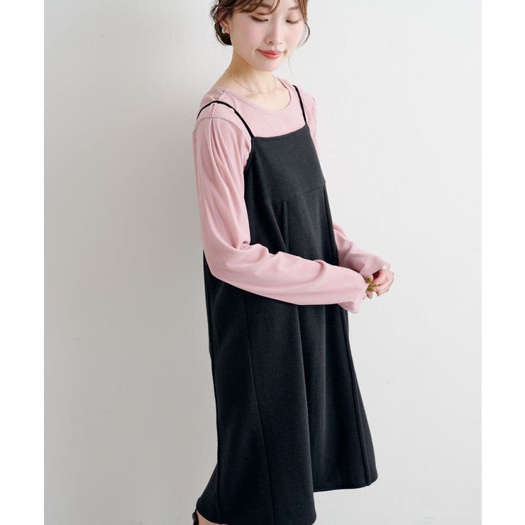 【Kastane】B ニットライクスウェットキャミワンピース | PAL GROUP OUTLET | 詳細画像1 