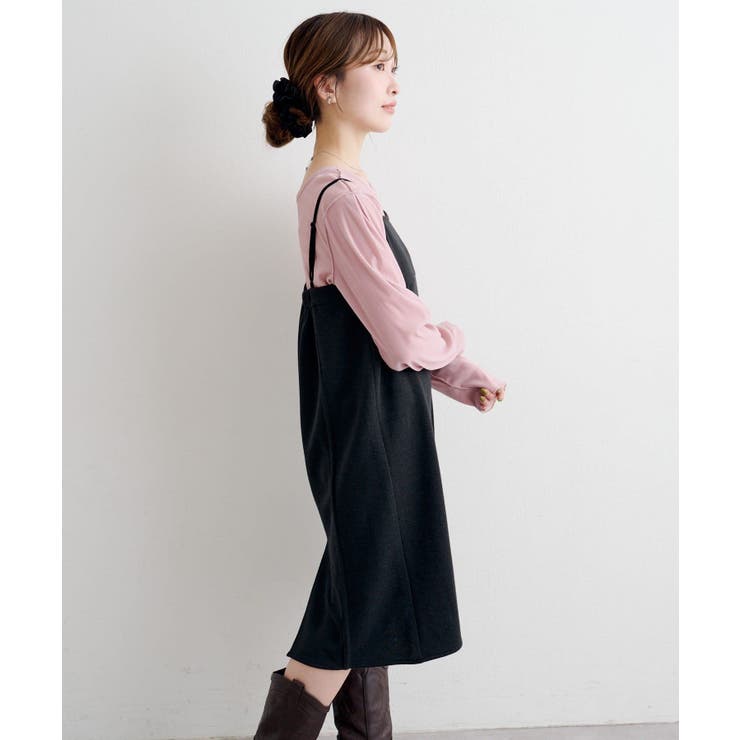 【Kastane】B ニットライクスウェットキャミワンピース | PAL GROUP OUTLET | 詳細画像4 