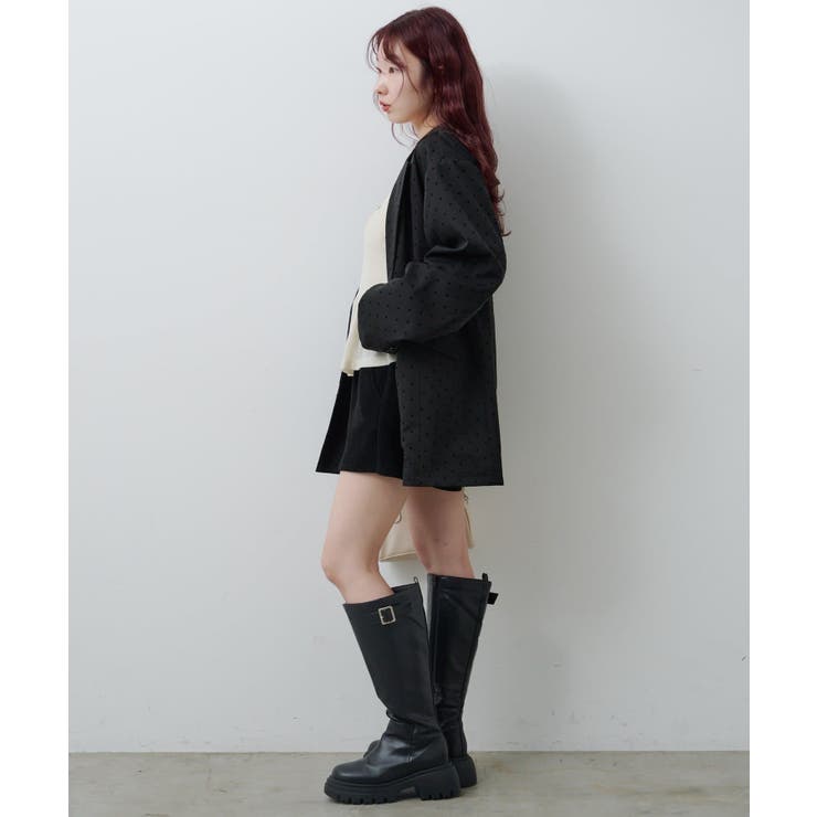 【Kastane】ドットサテンジャケット | PAL GROUP OUTLET | 詳細画像12 