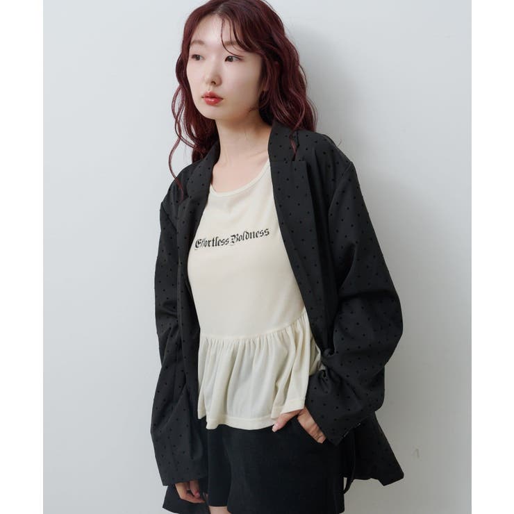 【Kastane】ドットサテンジャケット | PAL GROUP OUTLET | 詳細画像6 