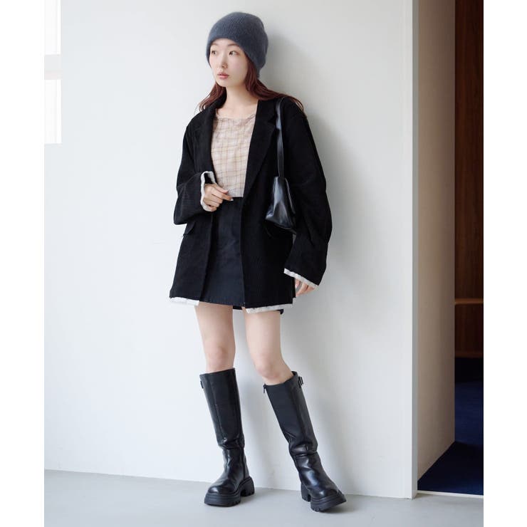 【Kastane】レイヤードチェックシアープルオーバー | PAL GROUP OUTLET | 詳細画像9 