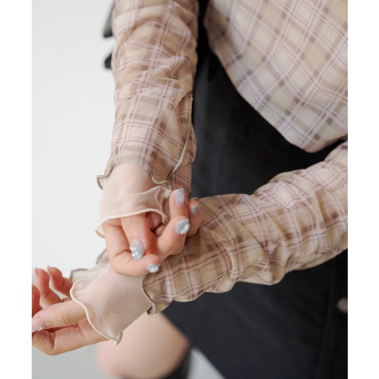 【Kastane】レイヤードチェックシアープルオーバー | PAL GROUP OUTLET | 詳細画像6 