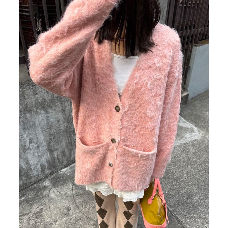 【Ciaopanic】【neutral】シャギーニットカーディガン | PAL GROUP OUTLET | 詳細画像8 