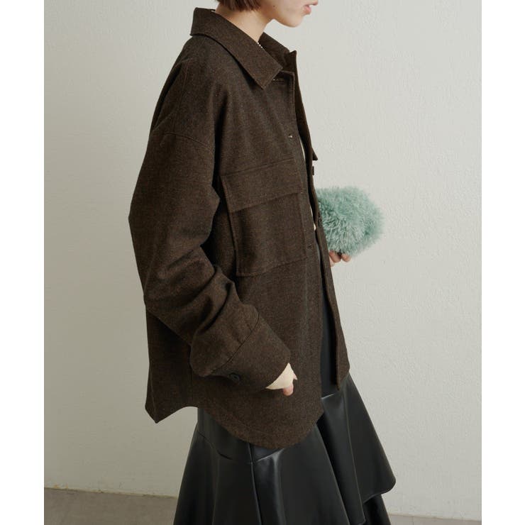 【Omekashi】ウールシャツジャケット | PAL GROUP OUTLET | 詳細画像4 