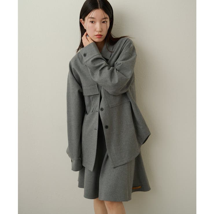 【Omekashi】ウールシャツジャケット | PAL GROUP OUTLET | 詳細画像30 