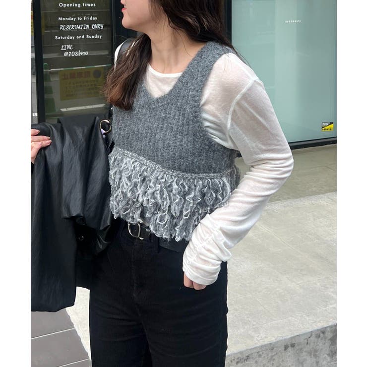 【CAPRICIEUX LE'MAGE】チュールヤーンベスト | PAL GROUP OUTLET | 詳細画像10 