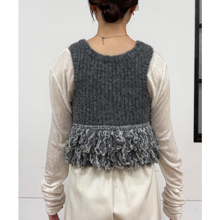 【CAPRICIEUX LE'MAGE】チュールヤーンベスト | PAL GROUP OUTLET | 詳細画像13 