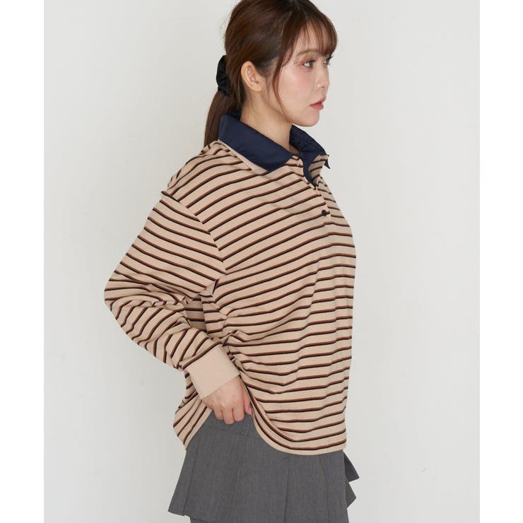 【RAY CASSIN】ボーダーポロT | PAL GROUP OUTLET | 詳細画像4 