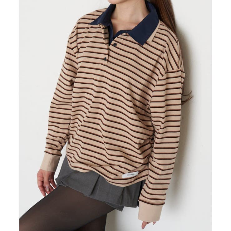 【RAY CASSIN】ボーダーポロT | PAL GROUP OUTLET | 詳細画像8 