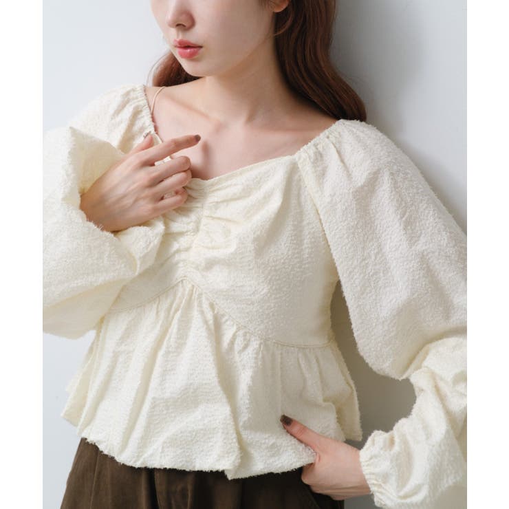 【Kastane】ダメージループバルーンブラウス | PAL GROUP OUTLET | 詳細画像9 