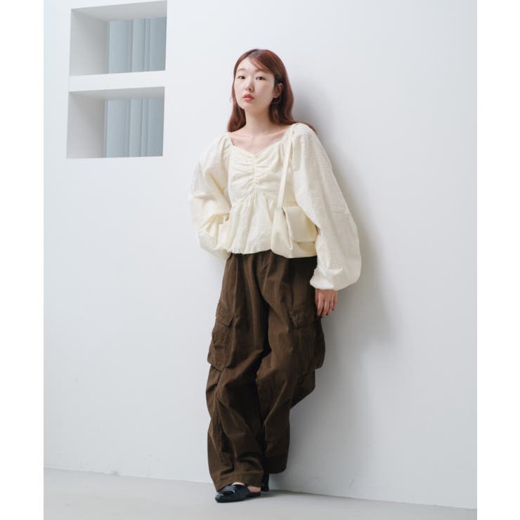 【Kastane】ダメージループバルーンブラウス | PAL GROUP OUTLET | 詳細画像13 