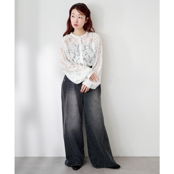 【Kastane】ドットレースボウタイブラウス | PAL GROUP OUTLET | 詳細画像23 