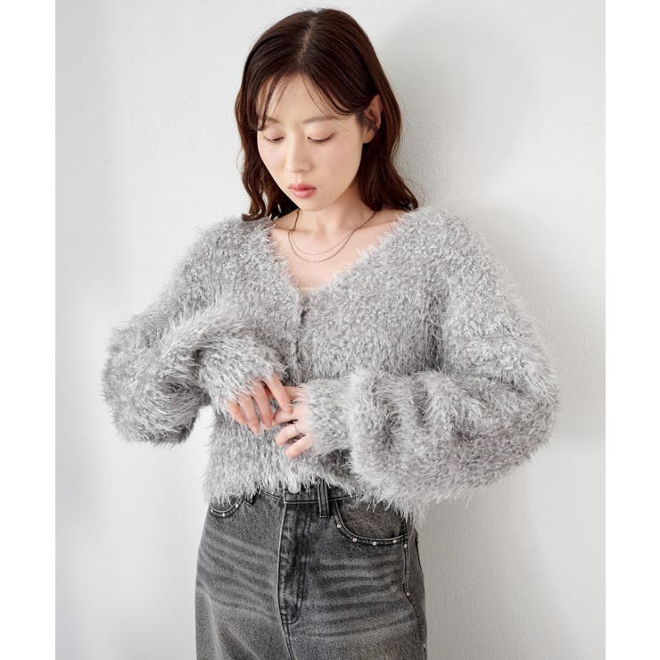 【Kastane】グロスシャギーカーディガン | PAL GROUP OUTLET | 詳細画像12 