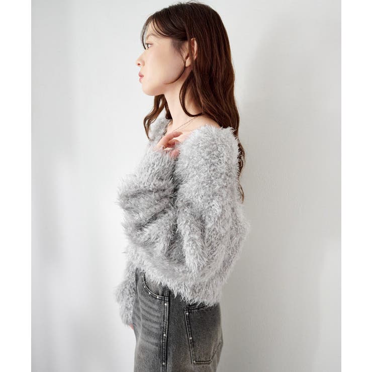 【Kastane】グロスシャギーカーディガン | PAL GROUP OUTLET | 詳細画像14 