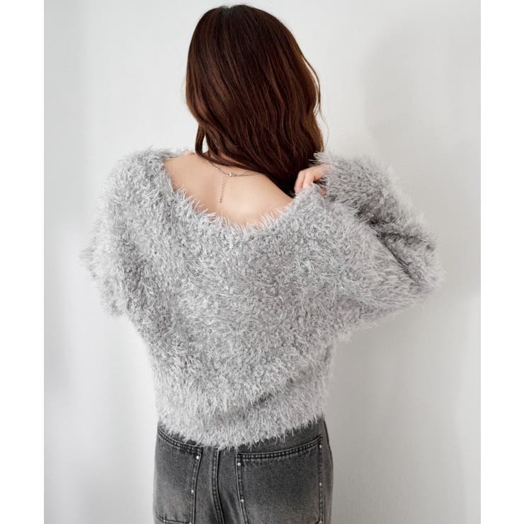 【Kastane】グロスシャギーカーディガン | PAL GROUP OUTLET | 詳細画像15 