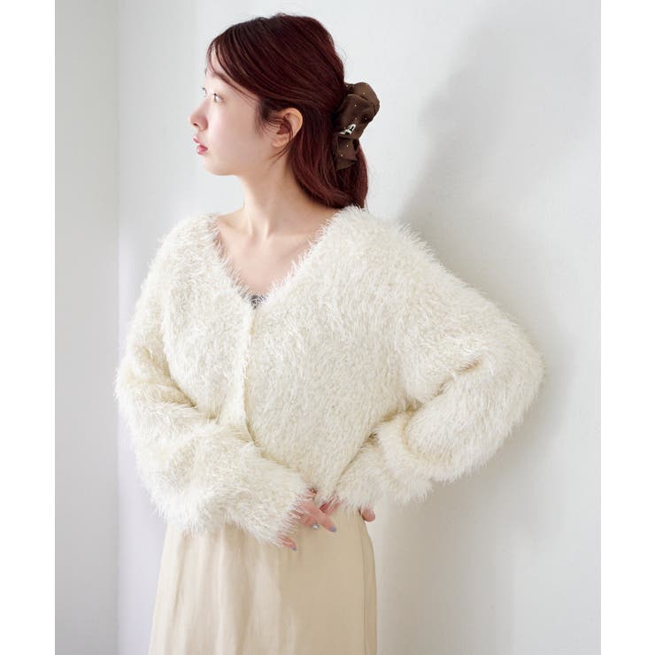 【Kastane】グロスシャギーカーディガン | PAL GROUP OUTLET | 詳細画像3 