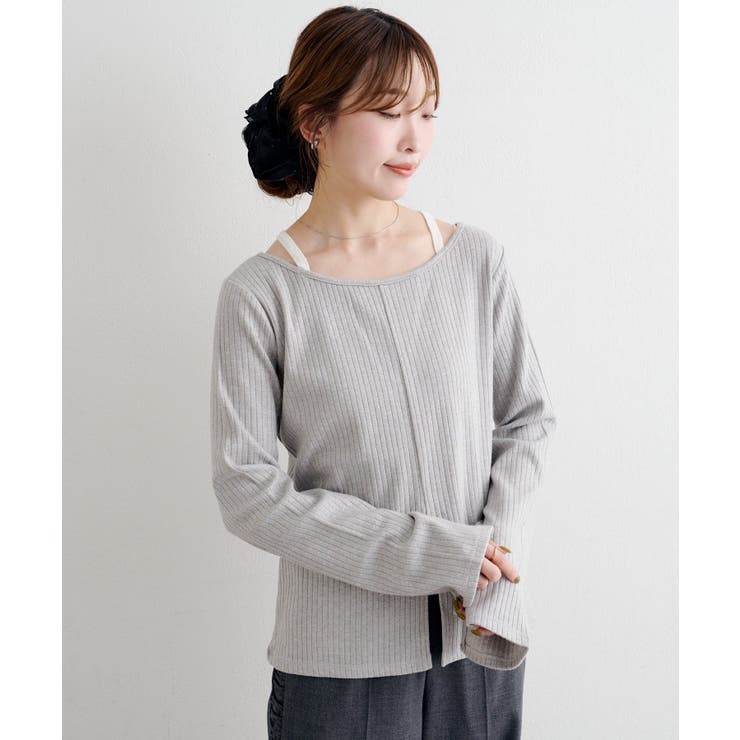 【Kastane】B ラメリブスリットトップス | PAL GROUP OUTLET | 詳細画像11 