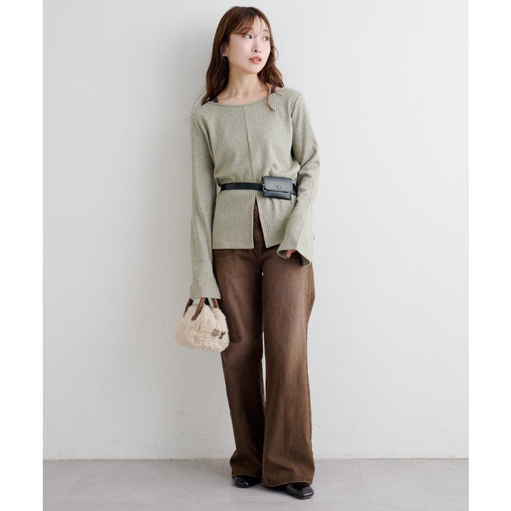 【Kastane】B ラメリブスリットトップス | PAL GROUP OUTLET | 詳細画像31 