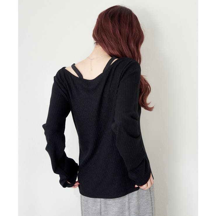 【Kastane】B ラメリブスリットトップス | PAL GROUP OUTLET | 詳細画像41 