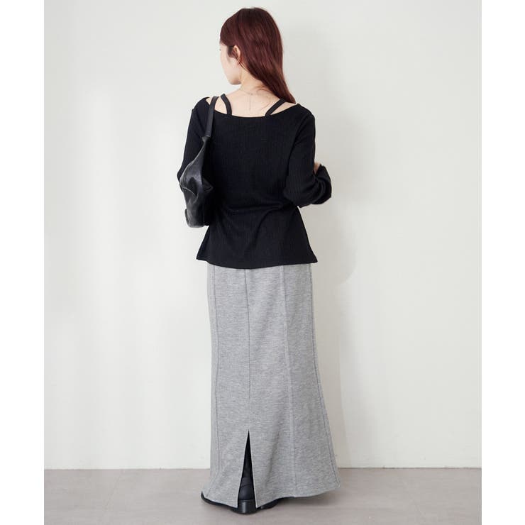 【Kastane】B ラメリブスリットトップス | PAL GROUP OUTLET | 詳細画像45 