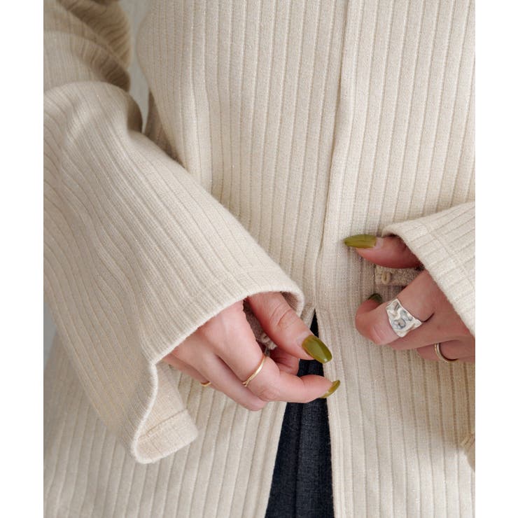 【Kastane】B ラメリブスリットトップス | PAL GROUP OUTLET | 詳細画像4 