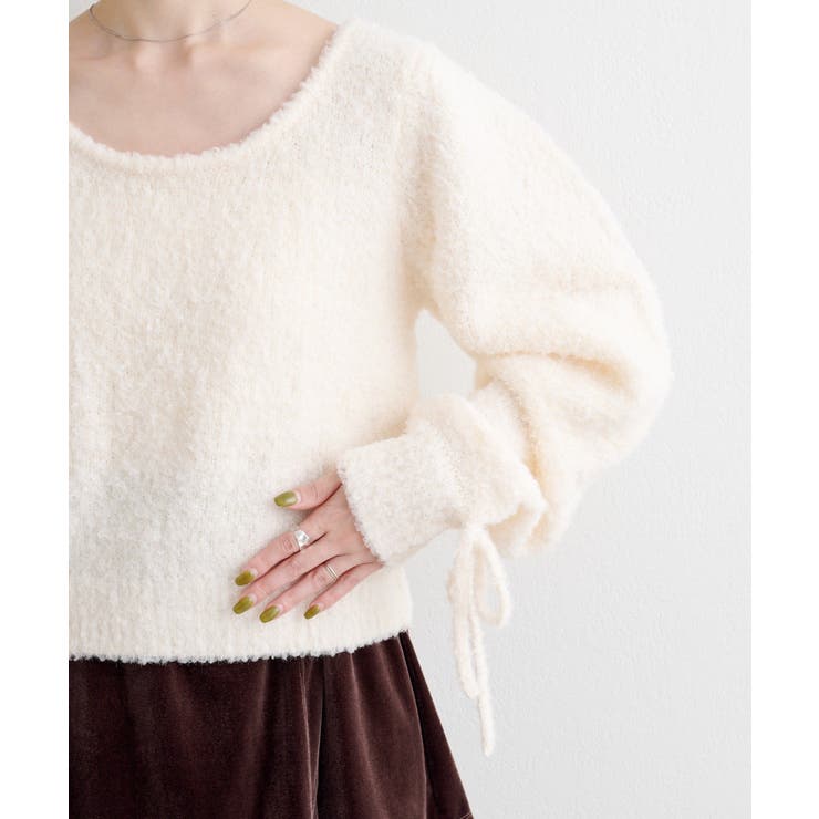 【Kastane】B リボンマトンスリーブニット | PAL GROUP OUTLET | 詳細画像26 