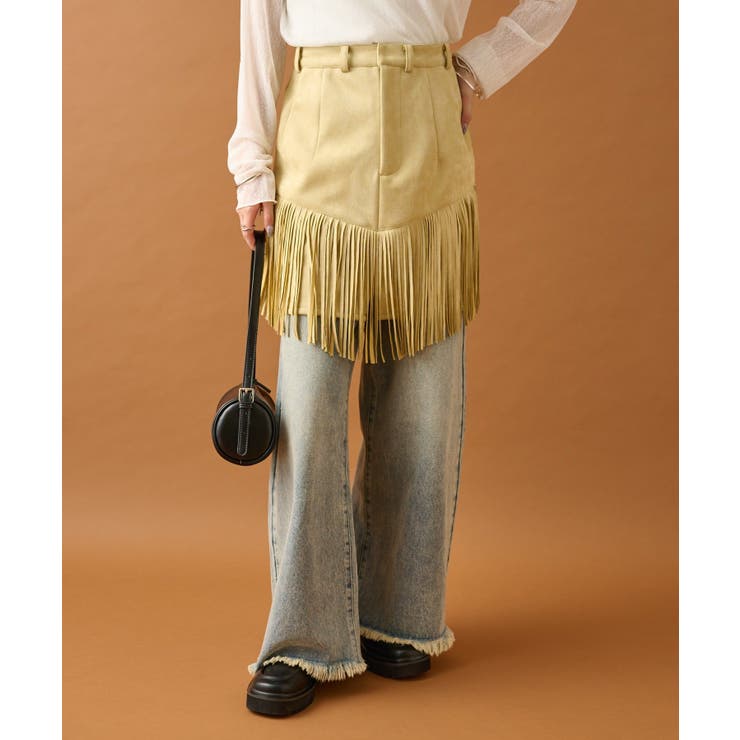 【mystic】フェイクスウェードフリンジスカート | PAL GROUP OUTLET | 詳細画像5 