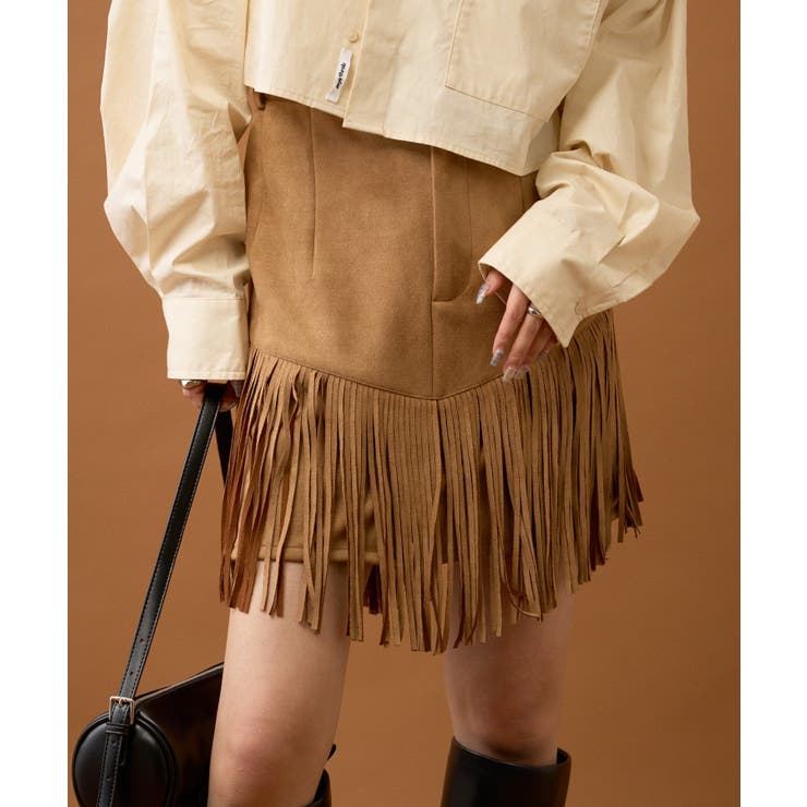 【mystic】フェイクスウェードフリンジスカート | PAL GROUP OUTLET | 詳細画像13 