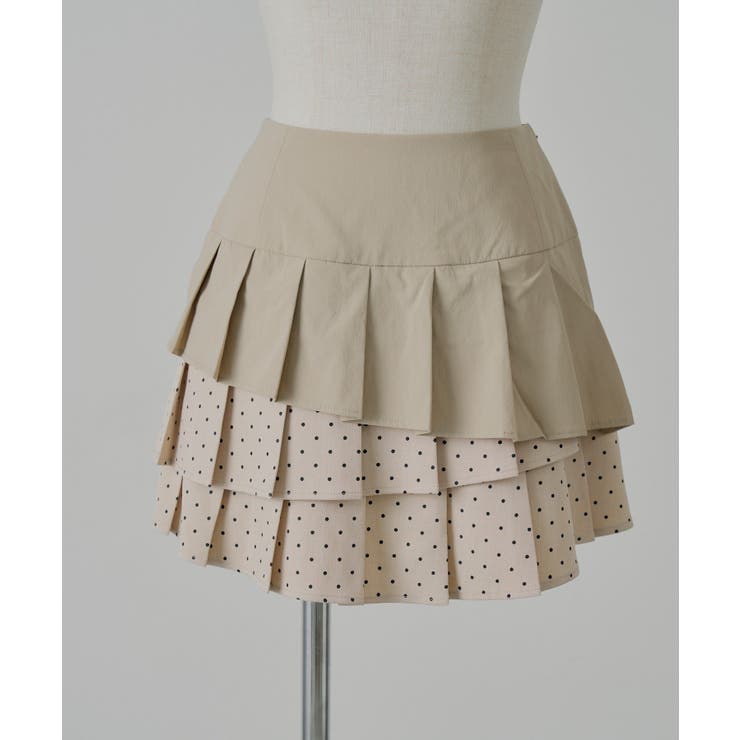 D/BEI | 【Chico】レイヤードプリーツミニSK | PAL GROUP OUTLET