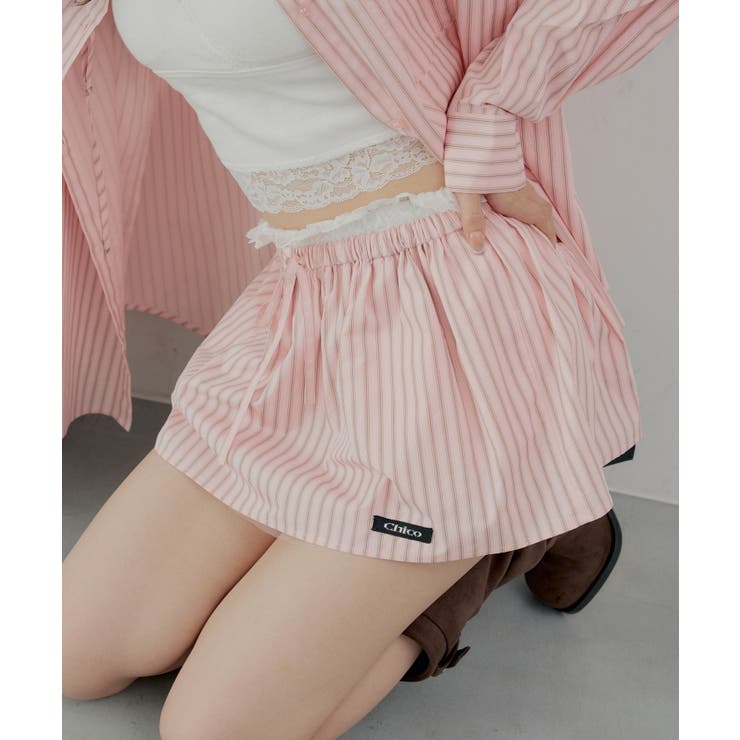 【Chico】レースレイヤードフレアミニSK | PAL GROUP OUTLET | 詳細画像3 