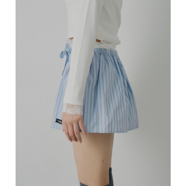 【Chico】レースレイヤードフレアミニSK | PAL GROUP OUTLET | 詳細画像5 