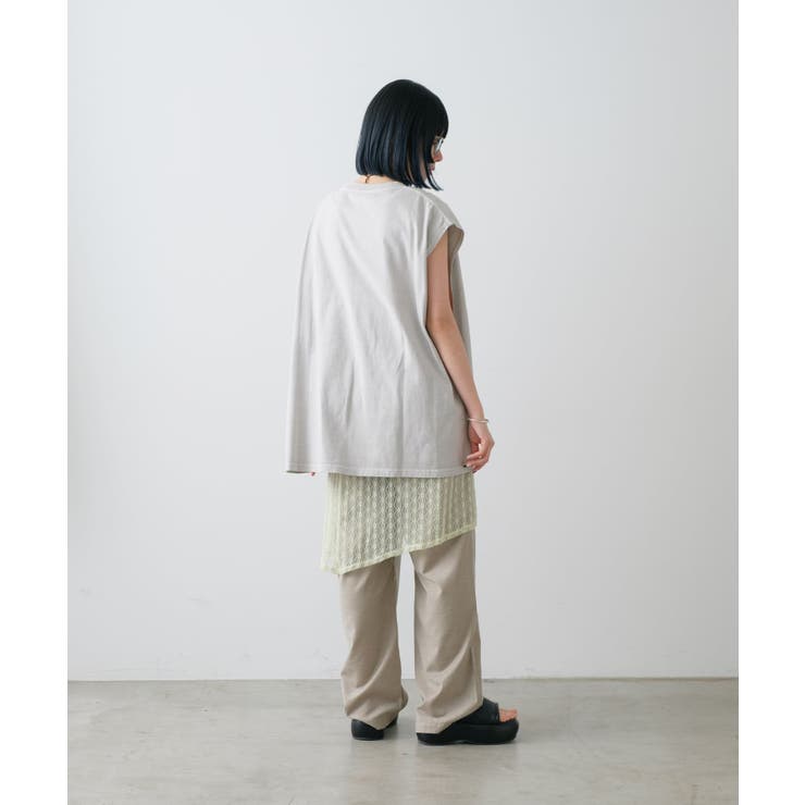 【Kastane】PIGMENT DYE NO SLEEVE TEE | PAL GROUP OUTLET | 詳細画像9 